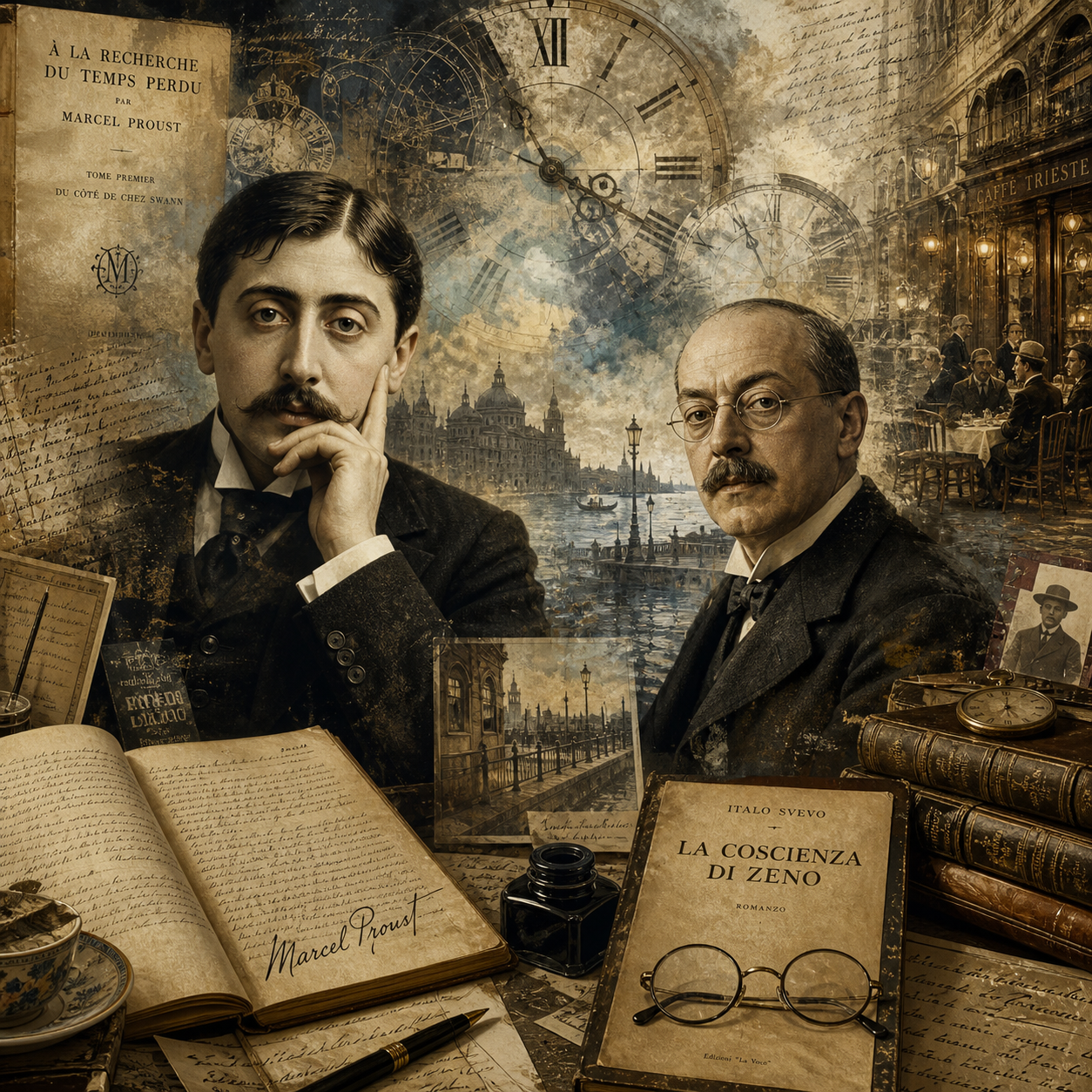 Proust e Svevo: analisi comparata della coscienza del tempo